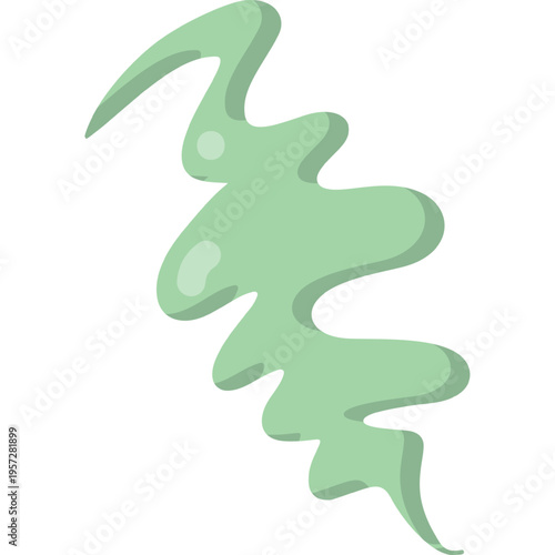 Toxic gas poison smell cloud vector icon. Poisoned air scent symbol isolated on white background