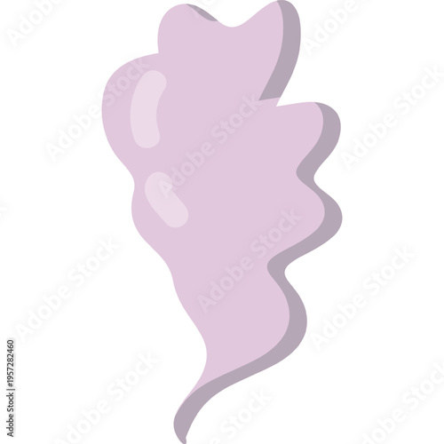 Smell icon. Aroma steam cloud vector isolated on white background. Expired food odor, cigarette smoke or sweaty sock stink isolated on white background