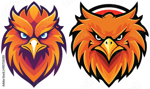 Griffin Head Graphic Design Mascot Icon