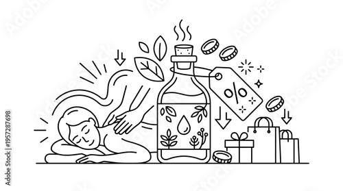 Wellness Spa Promotion Massage Aromatherapy and Discounts
