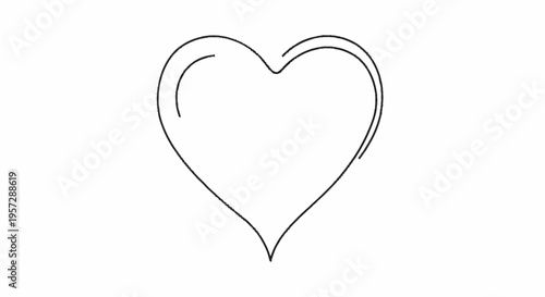 A simple line drawing of a heart symbol is shown prominently.