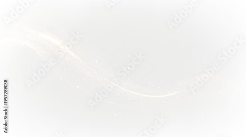 Swirling lines of gold and silver dust on a transparent background creating an abstract design for various uses