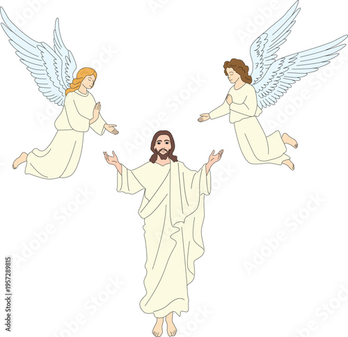 Ressurection of Jesus Christ Illustration