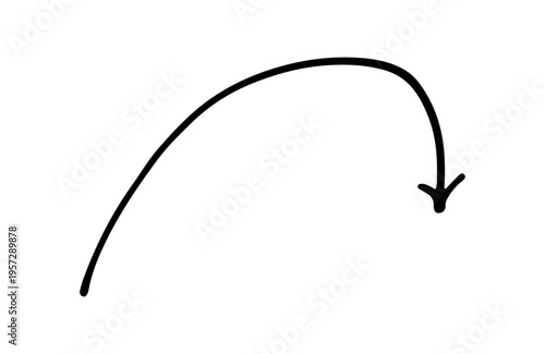 シンプルな手書きの矢印