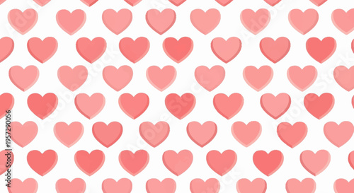 The heart symbols are scattered across the surface in a decorative pattern.