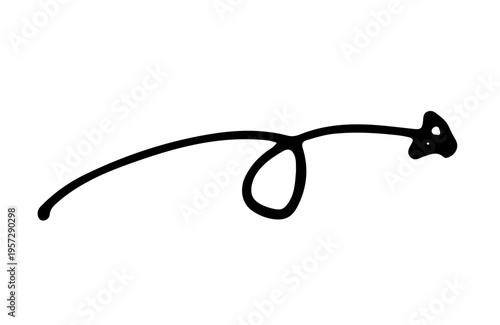 シンプルな手書きの矢印