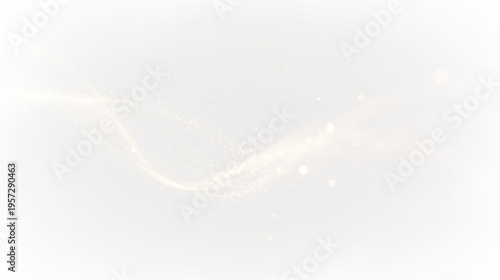 Swirling gold particles create a flowing design on a transparent background for creative projects