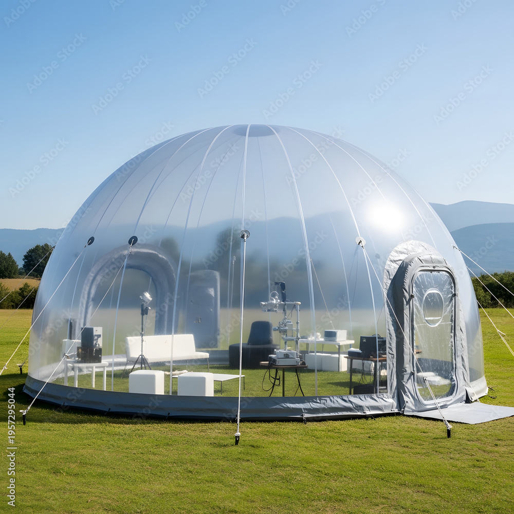 Obraz premium Geodesic transparent 
