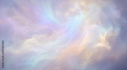 Ethereal pastel clouds in a dreamy abstract sky background