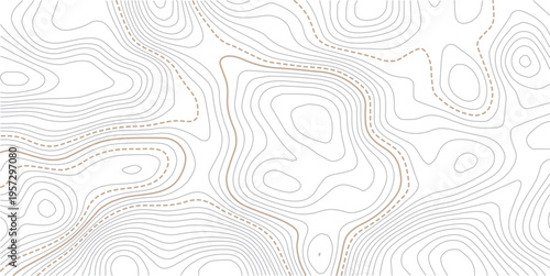 The stylized height of the topographic contour in lines and contours.Geographic line map with elevation assignments. Contour background geographic grid. Vector illustration.
