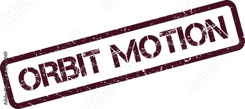 Orbit Motion grunge style typography for a classic official approval seal