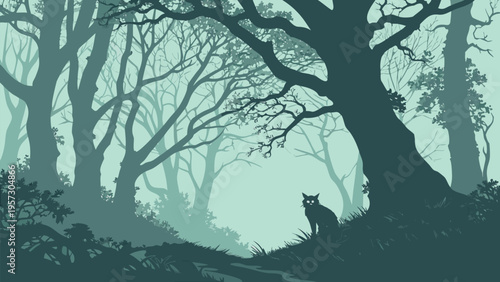 Fantasy Landscape and Mythical Adventure World Illustration