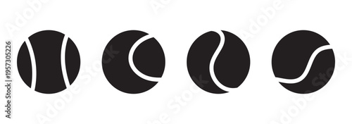  Tennis ball collection for match, training, and game design.eps 10.