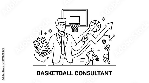 Basketball Consultant Guiding Team Strategy