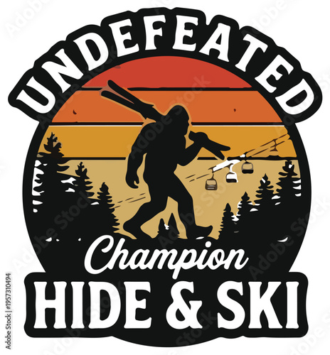 Funny Novelty Vector Designs: Summer Pizza, Nautical Puns, and Skiing Bigfoot