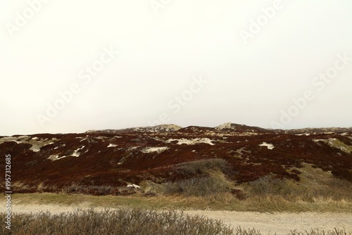 Landscape of the island of Sylt. North Sea. Germany.