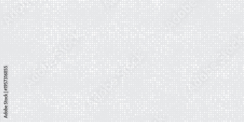 Abstract white and gray background features a textured design with varying sizes of white dots arranged in gradient patterns