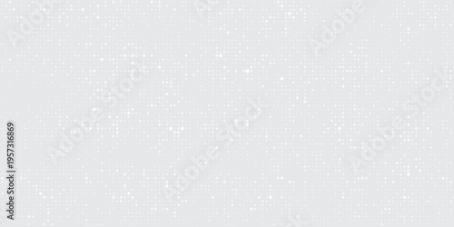 Abstract white and gray background features a textured design with varying sizes of white dots arranged in gradient patterns