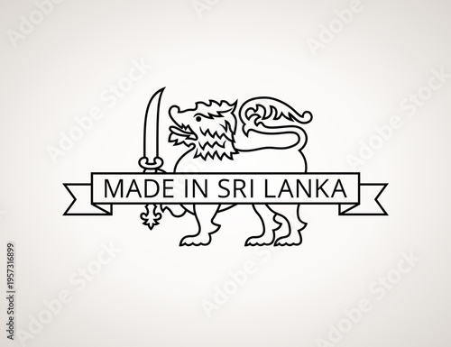 Made in Sri Lanka - symbol from the Sri Lankan flag