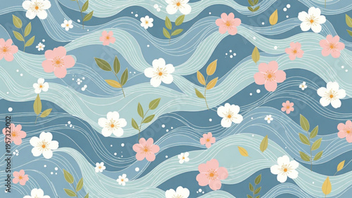 Soft abstract background with fluid blue and white gradients creating a serene and minimalist atmosphere for modern graphic design projects.