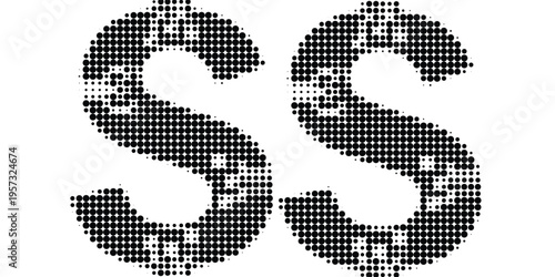 usd logo dot  black isolated silhouette background modern vector