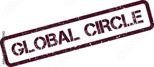 Official global circle message stamp for worldwide community and unity declarations