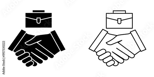 Bussines set icon on white background