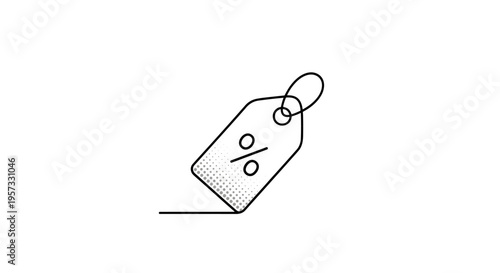 Discount Tag With Percentage Symbol