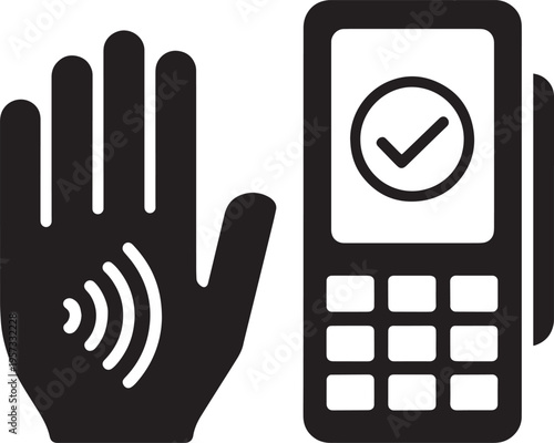 Mobile payment authentication with biometric hand recognition