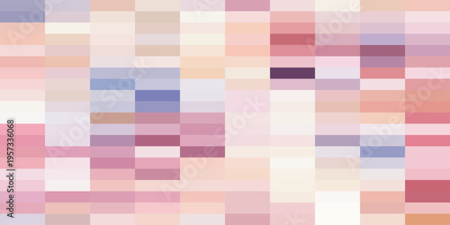 Abstract Geometric Pixelated Pattern with Soft Pastel Hues.