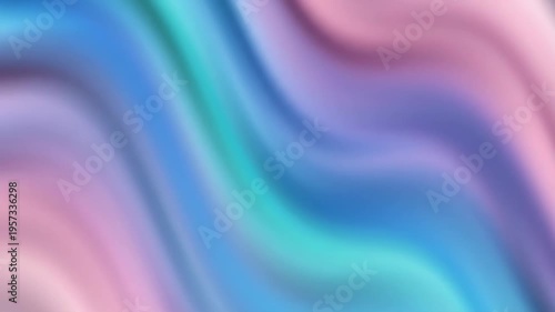 Soft blue and pink gradient waves move vertically through a gently blurred abstract composition, their tender pastel hues creating a calm, vibrant design element.