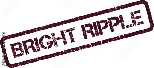 Genuine distressed rubber stamp mark for a bright ripple effect or a subtle spreading influence