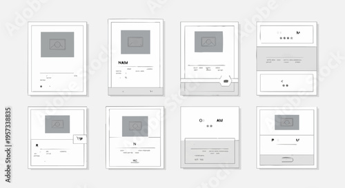 Collection of product mockup templates.
