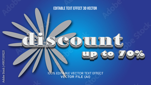 Discount EDITABLE TEXT EFFECT VECTOR 3D