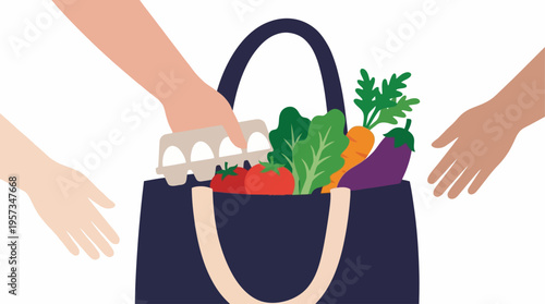 Healthy Flexitarian Choices Fresh Produce and Eggs for a Balanced Diet