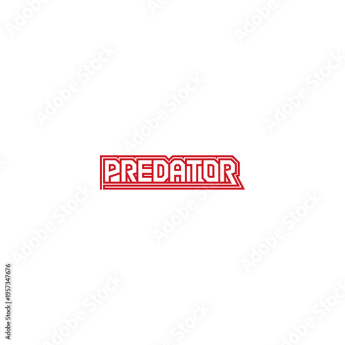 Predator bolt type, text logo company.