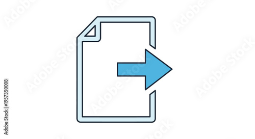 Document Export Arrow Icon
