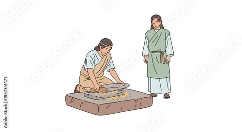 Woman working on a pottery wheel.