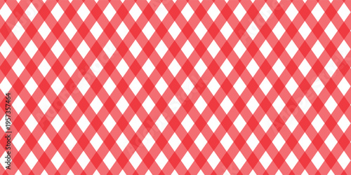 Halloween plaid tablecloth with red checkered pattern background. Isolated flat vector illustration.eps.10