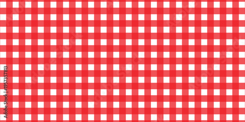 Halloween plaid tablecloth with red checkered pattern background. Isolated flat vector.eps.10