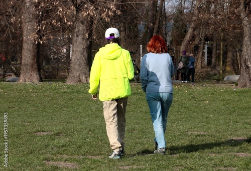 kids,children walking and resting in park at spring