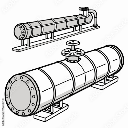Industrial pipes and tanks machinery equipment