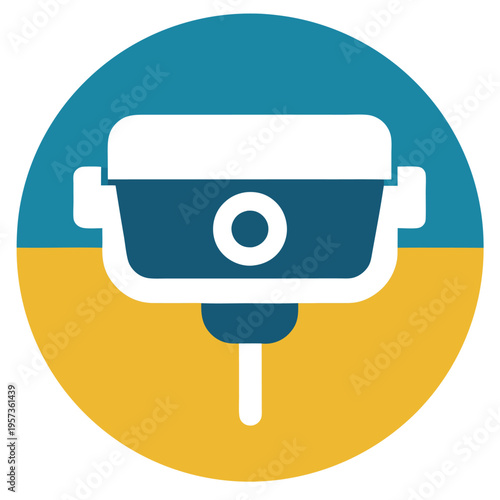 Security camera icon. 
