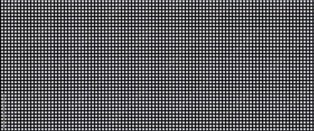 Fototapeta premium Narrow black-white vertical lines. Symmetric geometric ornament. Striped seamless pattern, abstract wallpaper. Digital paper for textile print, page fill. Vector