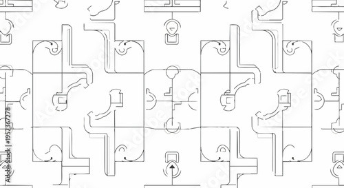 Intricate Industrial Blueprint Patterns.