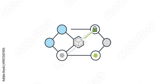 Secure blockchain network with locked data block and nodes