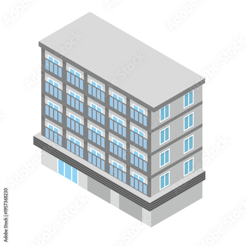 マンションの建物イラスト