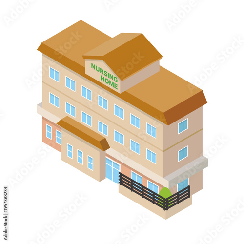 老人ホームの建物イラスト