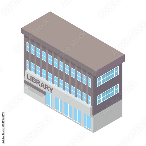 図書館の建物イラスト