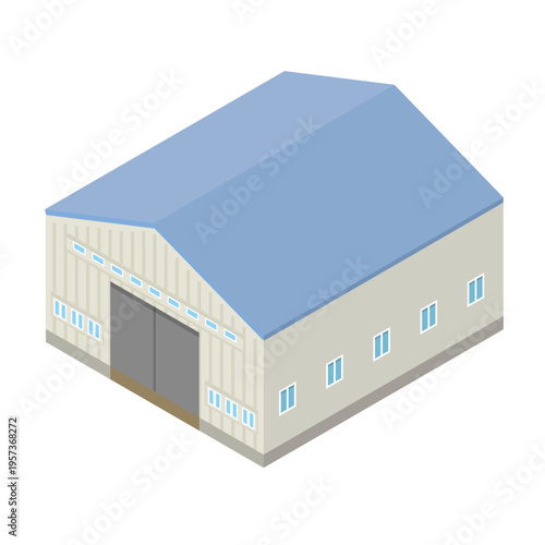 工場の建物イラスト